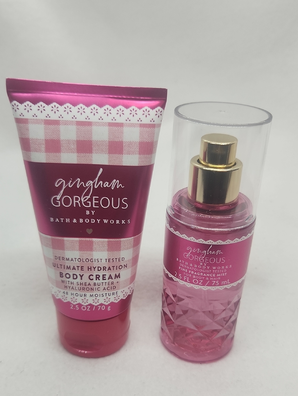 Bath & Body Works Gingham Gorgeous Travel/Purse Size Set